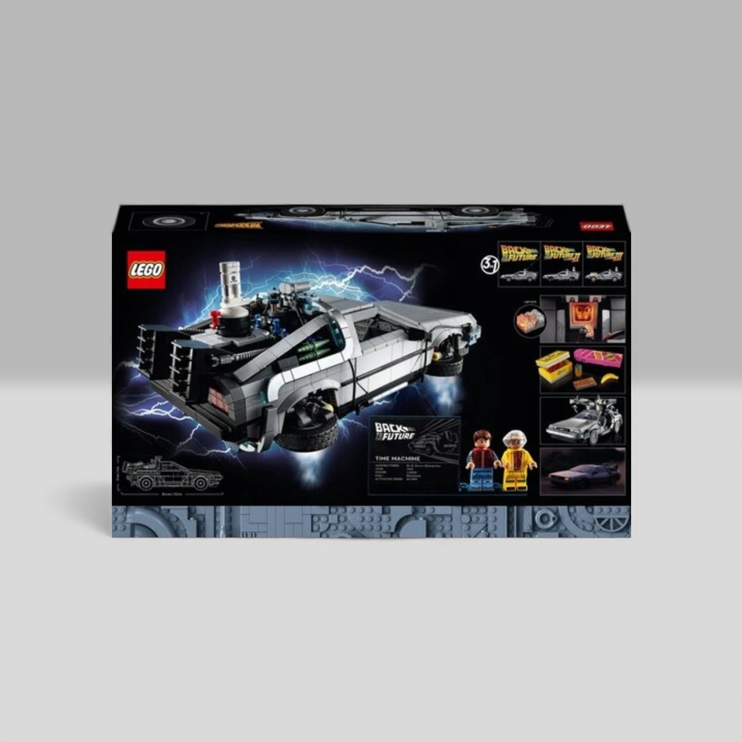 LEGO Icons 10300 Powrót do przyszłości Wehikuł czasu – nowy, nie złożony, komplet!