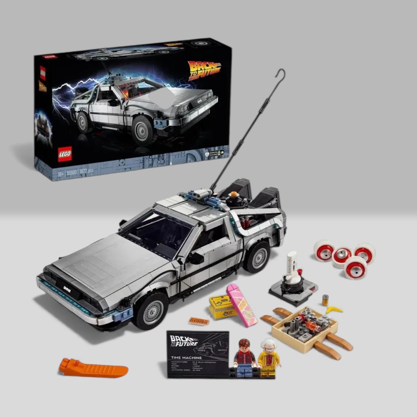 LEGO Icons 10300 Powrót do przyszłości Wehikuł czasu – nowy, nie złożony, komplet!