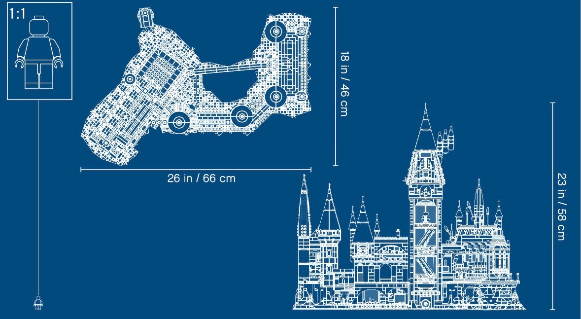 LEGO Harry Potter 71043 Zamek Hogwart – nowy, nie złożony, komplet!